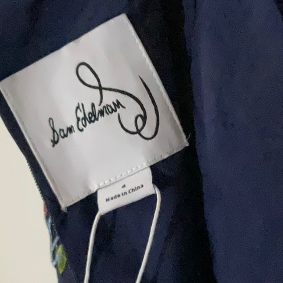 Sam Edelman Navy Dress with Floral Design - Picture 2 of 12